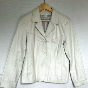 Vintage Wilsons Leather Maxima classic Jacket off white size M